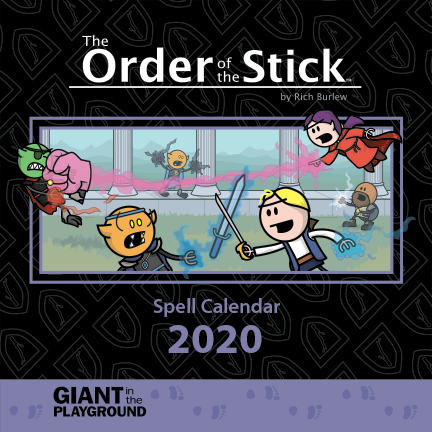 Order of the Stick 2020 Spell Calendar