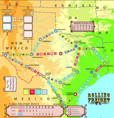 Rolling Freight Texas Map